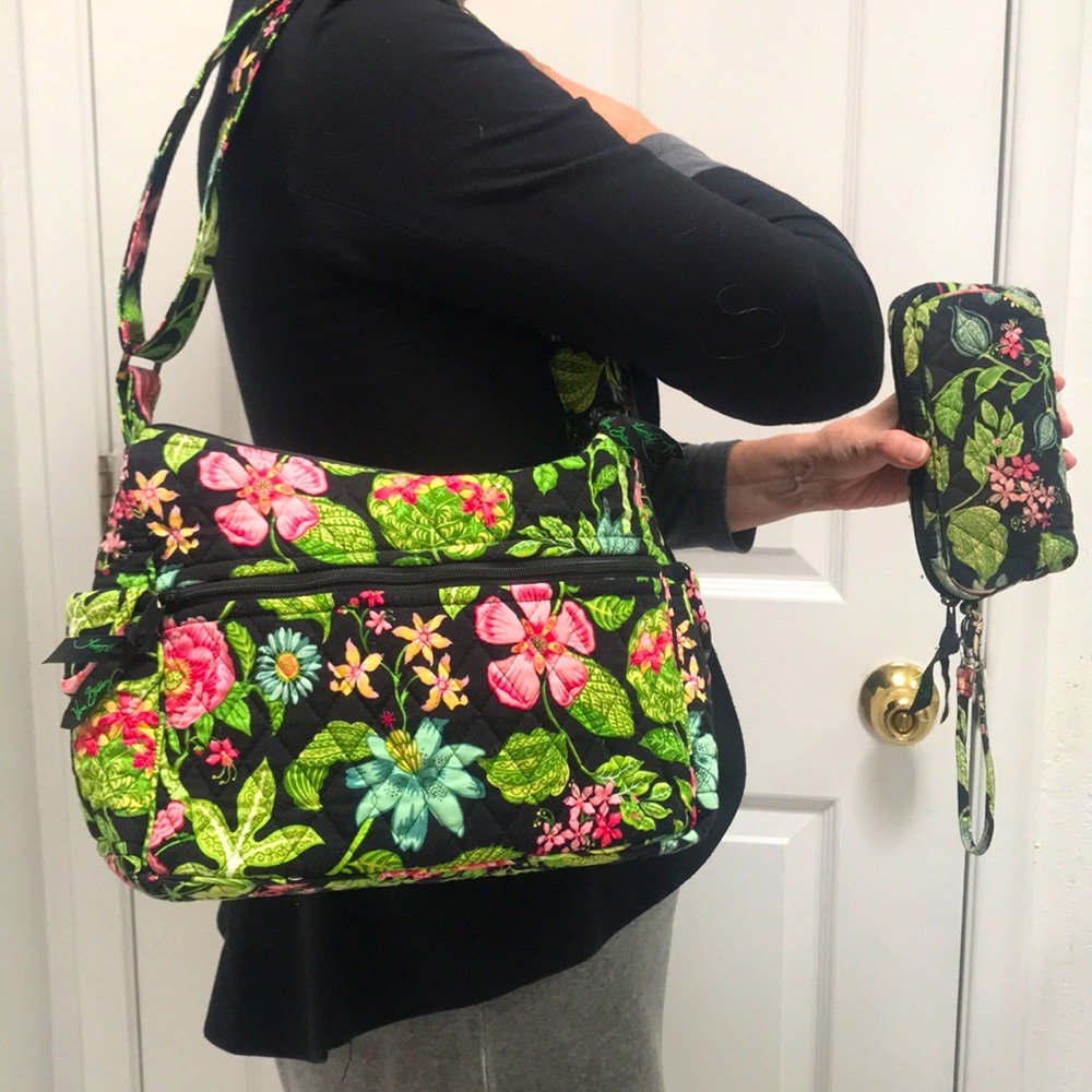 Vera Bradley Shoulder Tote WITH matching clutch